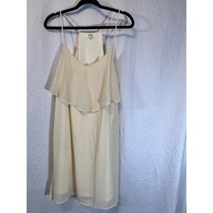 Umgee‎ Layered Dress Sleeveless Casual Party Dress Flowy Ivory Size L